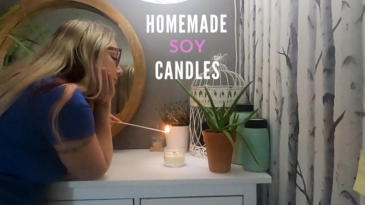 Homemade Soy Candles with Essential Oils - The House & Homestead