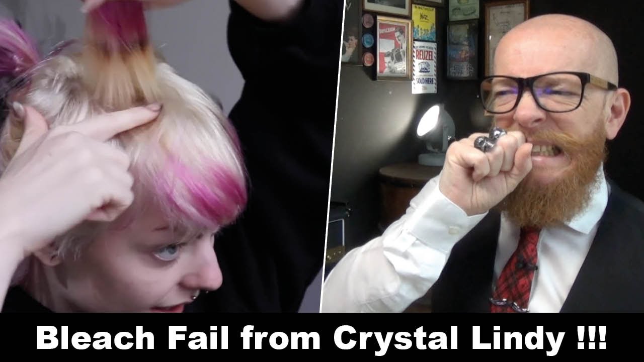 I'm reacting on the bleach fail from Crystal Lindy - Hair Buddha reaction video