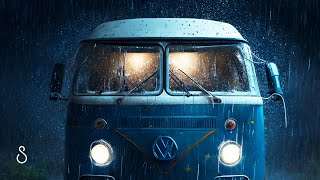 Heavy Rain On Campervan | 12 Hours | Black Screen | Sleep In Series