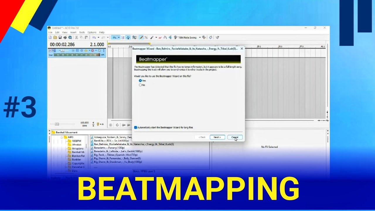 Урок 3: Как загружать и разбивать песни в Sony Acid Pro 7