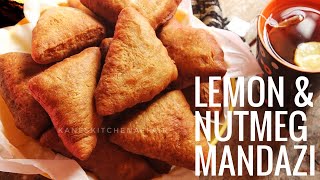 Lemon and Nutmeg Mandazi | Kane's Kitchen Affair