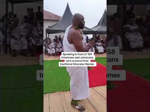 African American King In Ghana Gives African Names To 150 Diasporans