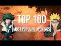 Top 100 Most Popular Anime Openings OF ALL TIME [HD 1080p]