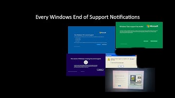 Every Windows End of Support Notifications Part 1
