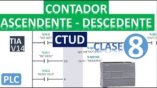 COMO FUNCIONA EL CONTADOR ASCENDENTE - DESCENDENTE ||PLC, TIA PORTAL CLASE #08