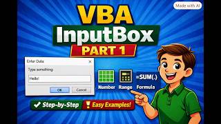 Excel VBA InputBox Explained | Beginner’s Guide#Automation.lover#Amit MIS Training#