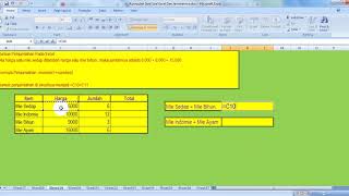 Rumus penjumlahan pada microsoft excel || panduan untuk pemula