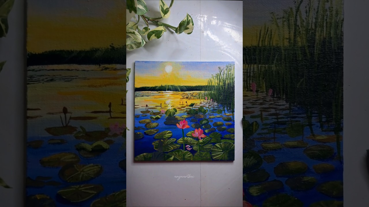 Lotus Pond at Sunrise 🌸✨ 