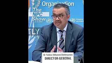 Dr Tedros States It Clearly 