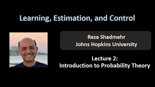 Learning Estimation & Control: Introduction to Probability