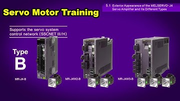 Servo Motor Training 12 - Exterior Appearance of the MELSERVO J4 and Its Different Types