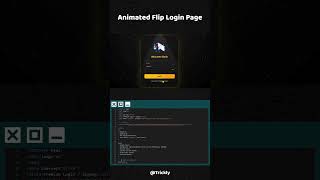 🔥 Create a Stunning Animated Login & Signup Page (Black & Yellow Theme) 🔥
