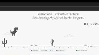 Chrome Dino T-Rex Runner 2 minutes Gameplay Update