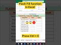 Flash Fill#excel #wordforbeginners #exceltips #vlookup #exceltricks #shots #shorts #365 #excelshorts
