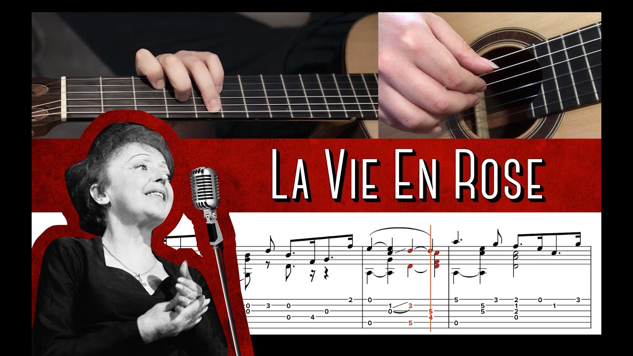 How To Play 'La Vie En Rose' Visual Tabs [Fingerstyle Guitar] YouTube