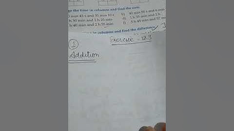 CLASS 4 MATHS.. CHAPTER TIME⏲️EXERCISE 12.3 PART 1
