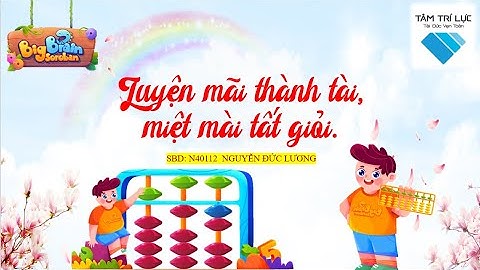 Bài dự thi khóa giáo viên nâng cao Bigbrain Soroban