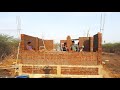 Techniques of building-lintel level brick work-using by brick sand and cement construction