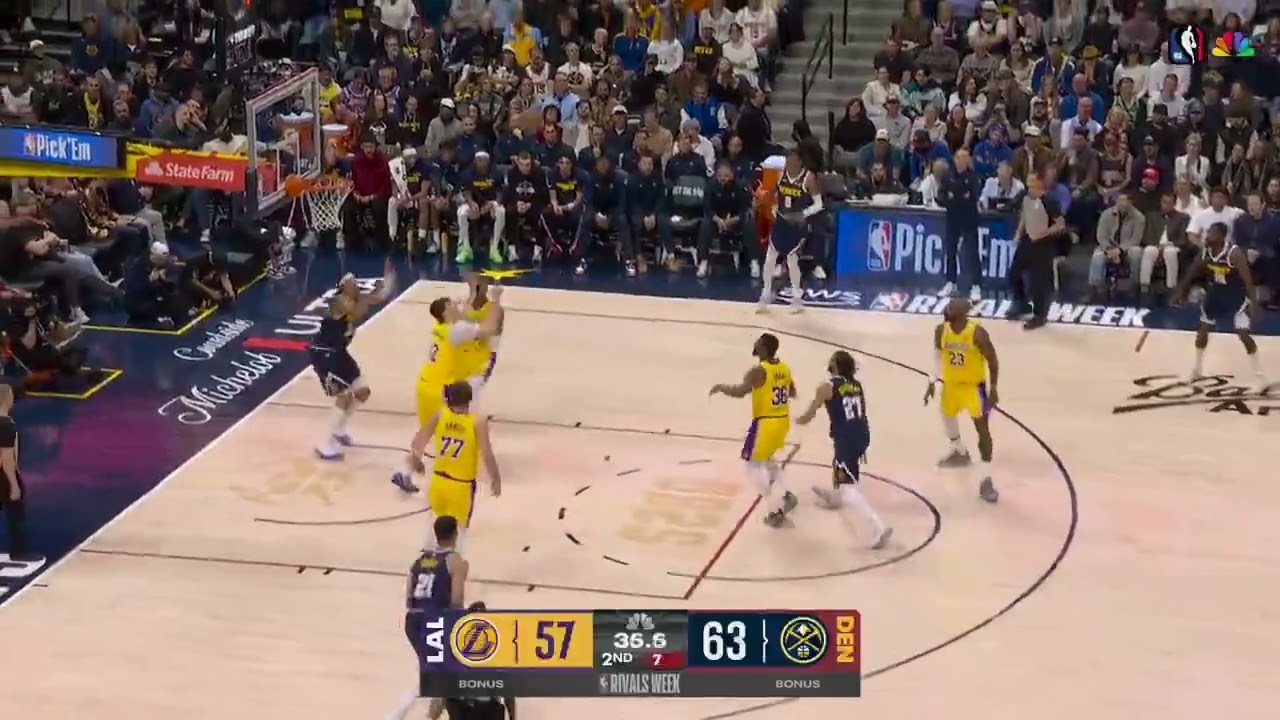 Jamal Murray's ONE-HANDED Alley-Oop to Aaron Gordon! 🔥