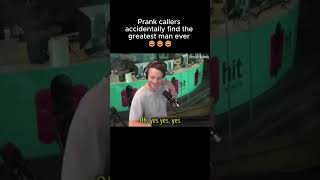 Prank callers accidentally find the greatest man ever 😂😂😂...