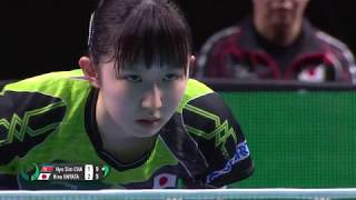 【ダイジェスト】チームワールドカップ2018 準決勝 日本vs北朝鮮 第3試合 早田ひなvsチャ ヒョシム