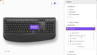 How to customize the AI Launch Key on the Signature Comfort Plus keyboard with Logi Options+ screenshot 5