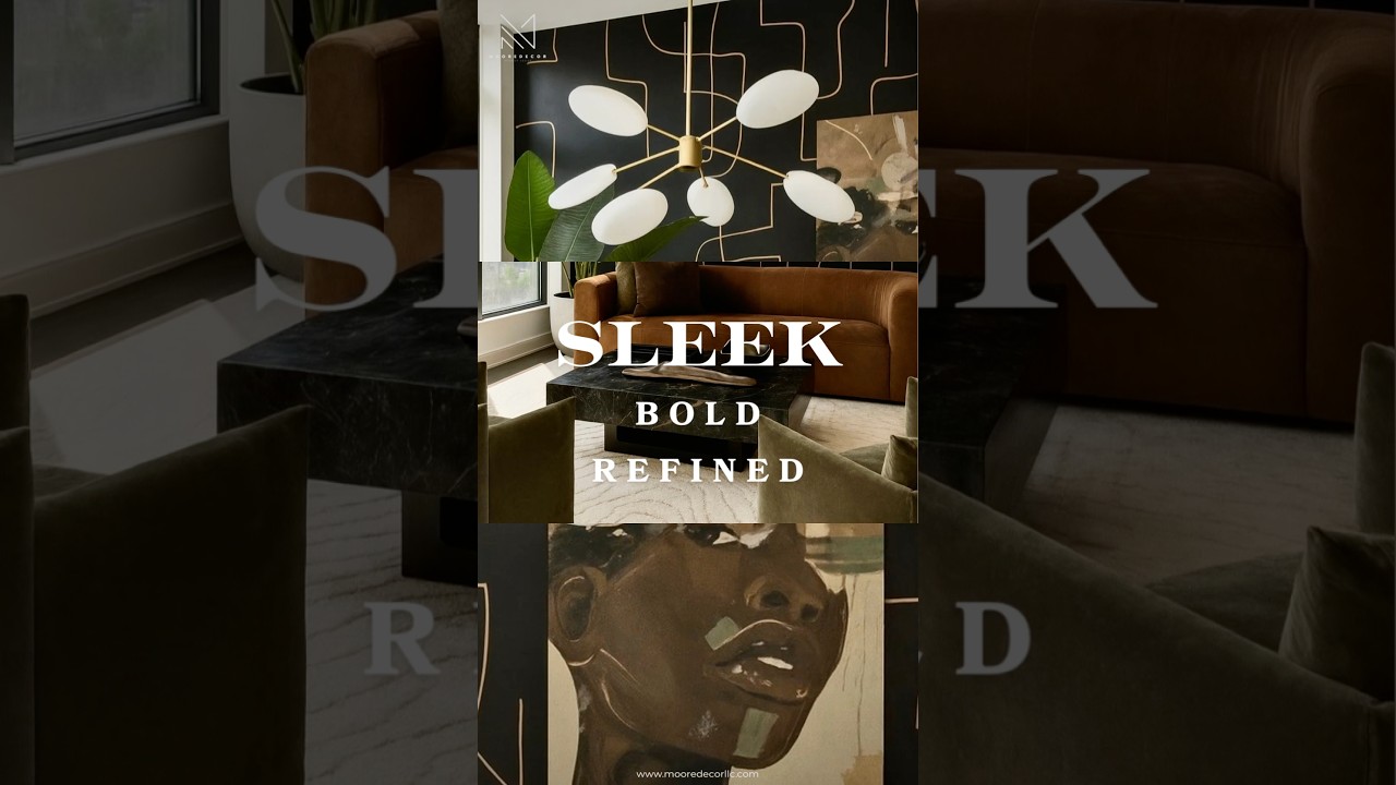 Sleek. Bold. Refined. ✨ Modern luxe design brought to life — would you style your space like this?