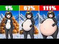 Minecraft Build BUT GuguGaga Penguin BECOMING FATTER 🍔