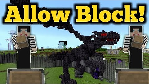 How To Use The Allow Block Minecraft Bedrock