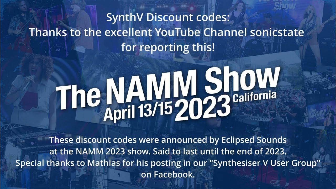 2023 Coupon Codes for Synthesizer V Studio Pro and Eclipse Sound Voices