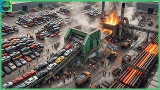Inside the Recycling Factory – How Millions of Luxury Cars Are Recycled Into I-Beams for Skyscraper