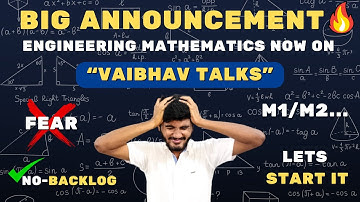 Engineering Mathematics Series Begins | Engineering Maths1 | CSVTU Bhilai.