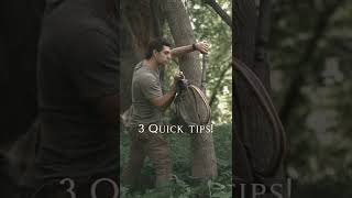 3 Useful Camping Tricks - for hanging your pack. #bushcraft #camping #campingtips