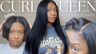 Clip-In Extensions For Black Women! | Straight Light Yaki Texture | Ft. CurlsQueen