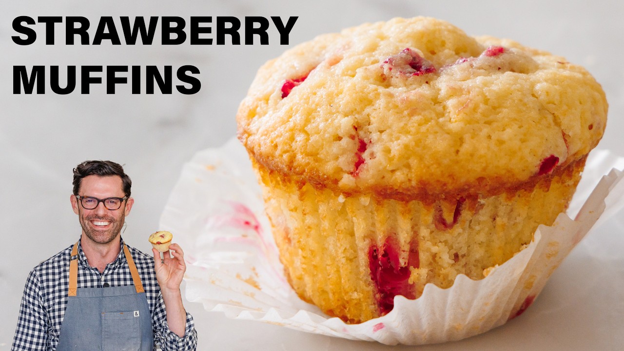 The BEST Strawberry Muffins Recipe