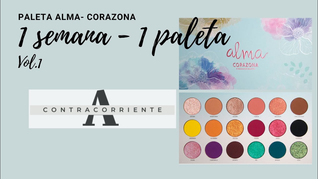 1 Paleta 1 semana- 7 Looks con la paleta Alma de Corazona