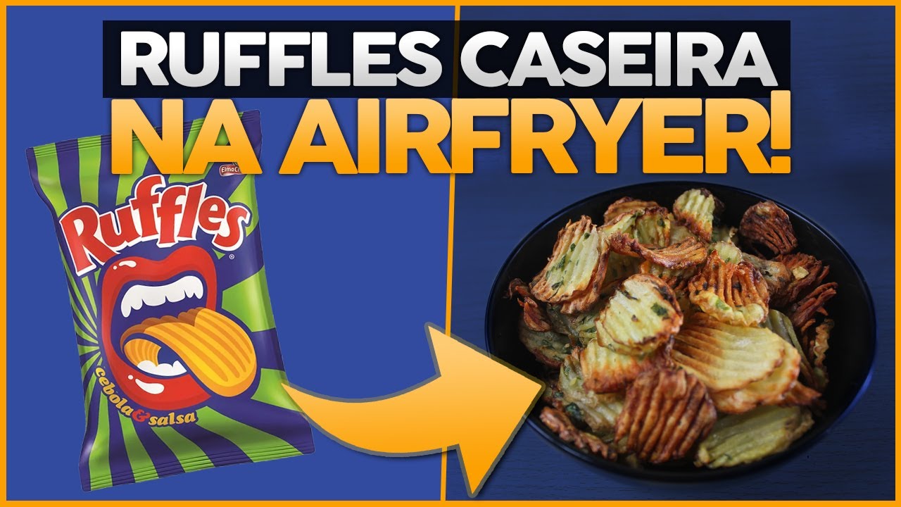 RUFFLES SAUDÁVEL DE CEBOLA E SALSA | Fácil de Fazer e Delicioso!