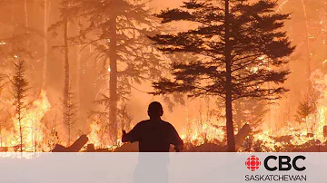 Father-son firefighting duo saves cabin from wildfire in Saskatchewan's north