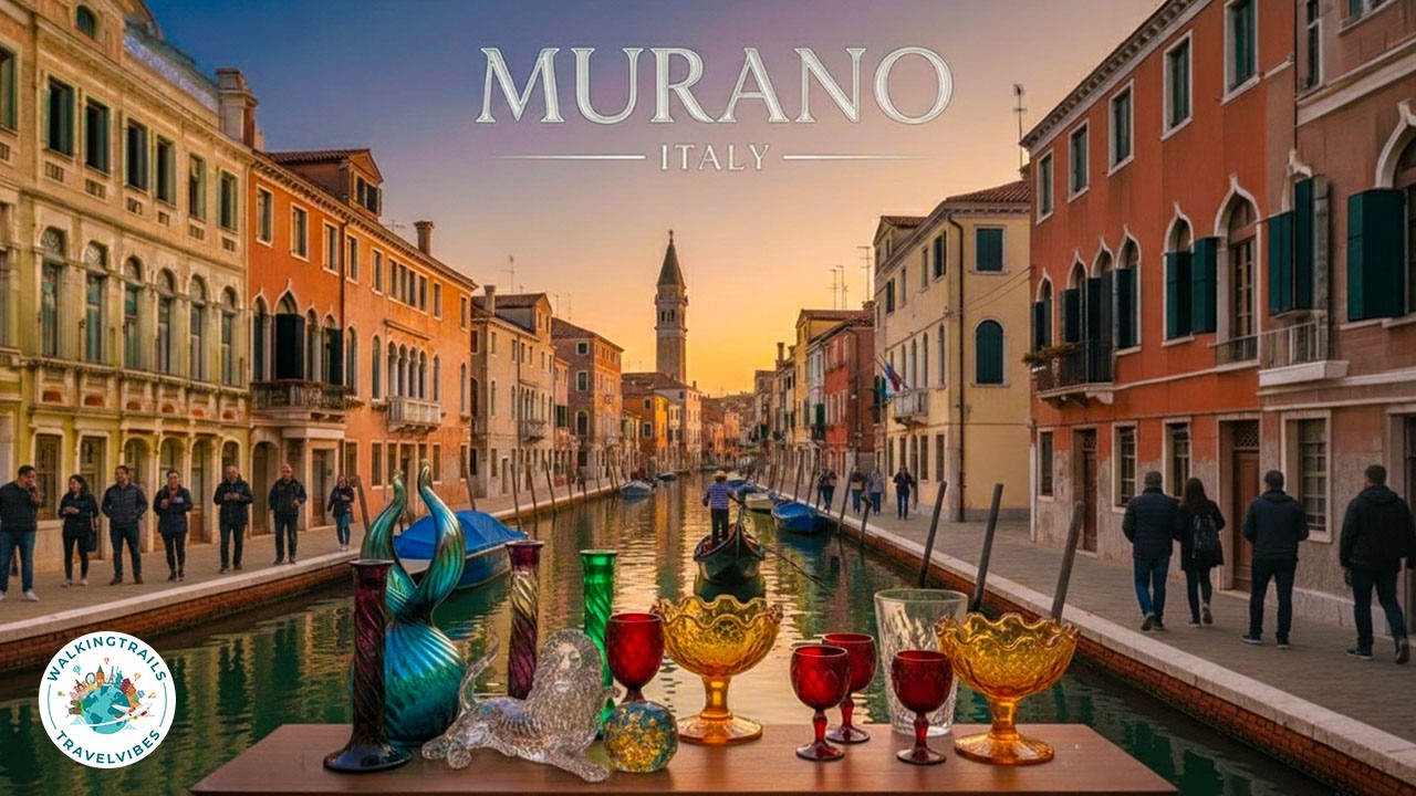 Murano, Italy 🇮🇹 Venice’s Glass Island | Canals, Streets & Glass Factory | 4K Walking Tour