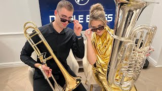 Video thumbnail of "Miley Cyrus - Flowers - Double Brass (Trombone & Tuba Cover)"