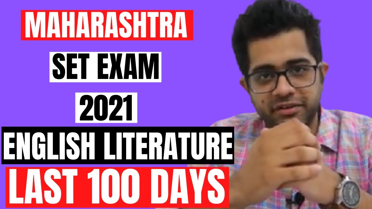 Maharashtra SET 2021 English Literature | Last 100 Days