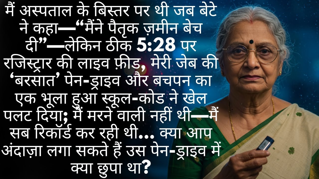 मेरे बेटे ने मेरी ज़मीन बेची—5:28 पर मैंने खेल पलट दिया.| Hindi True Life Story | Respect to Mothers