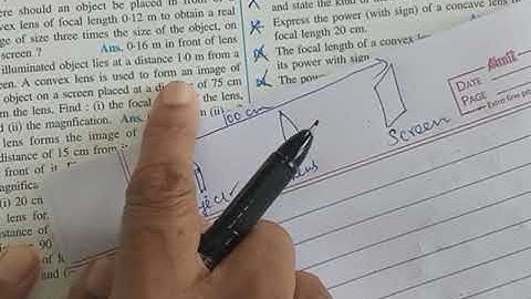 ICSE Class 10 Physics Ch 5C Numericals on Lens formula