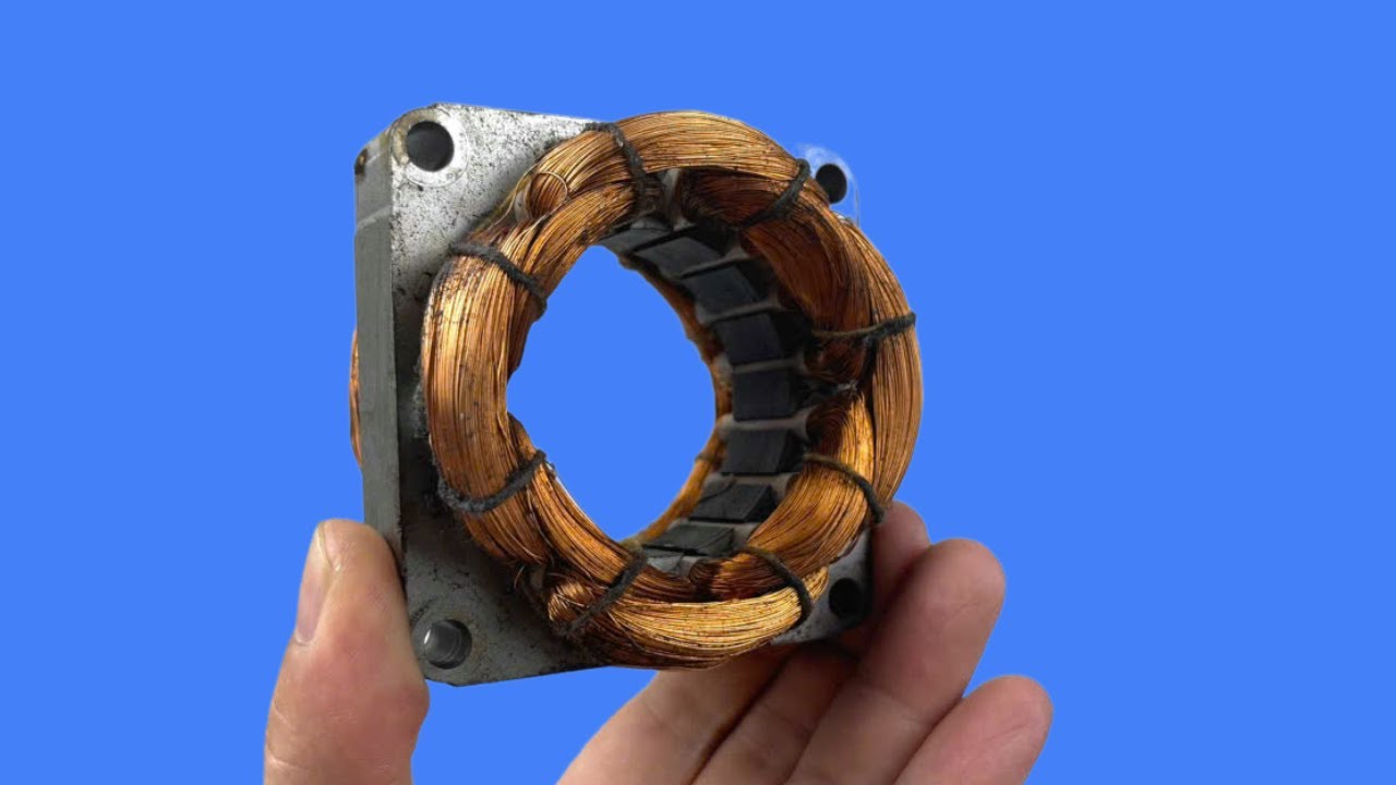 Don’t throw away your old fan stator – it’s perfect for this project!