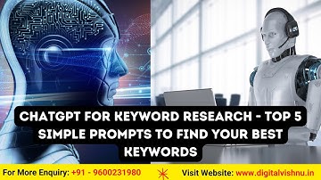 ChatGPT for Keyword Research - Top 5 Simple Prompts to Find Your Best Keywords for Any Business