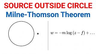 IMAGE OF A SOURCE OUTSIDE THE CIRCLE WITH CIRCLE THEOREM  Fluid dynamics UPSC CSE IAS   MATHEMATICS