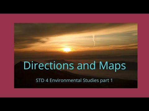 STD 4 : EVS 1 Lesson no 13 : Directions and Maps. #education #easy #learning