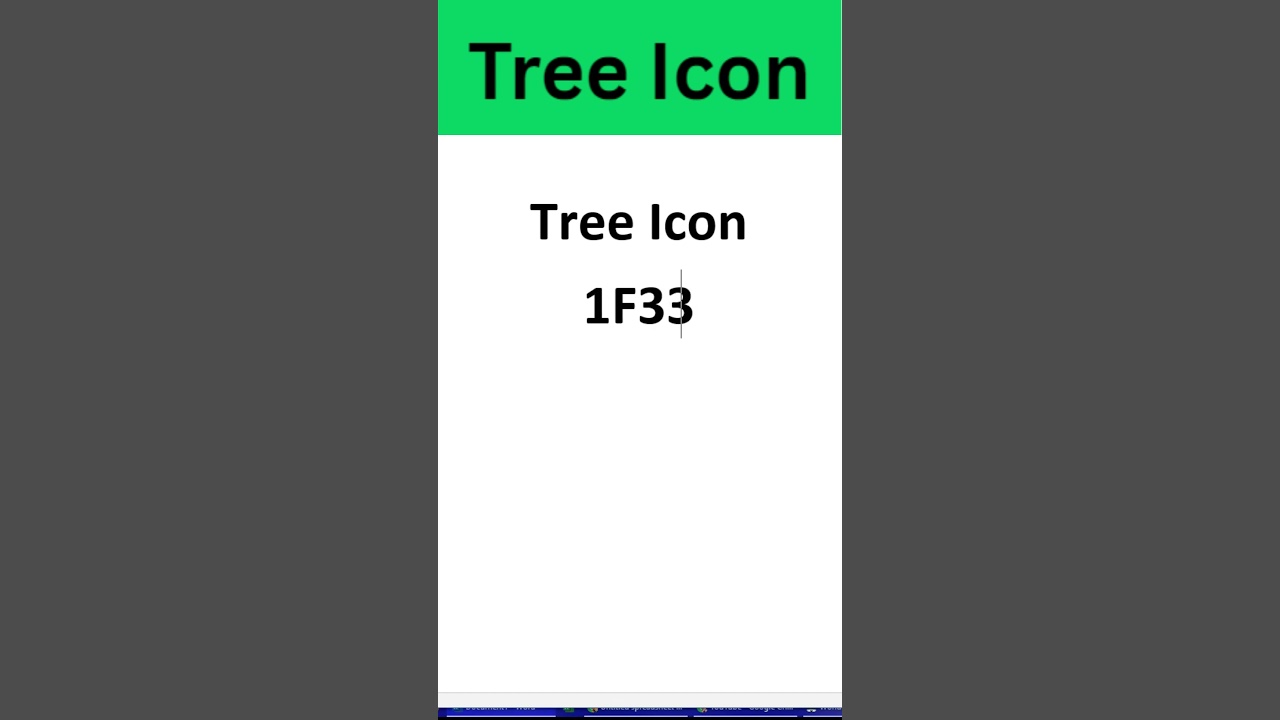 🎄 How to Insert a Tree Icon in MS Word | Word Tips & Tricks