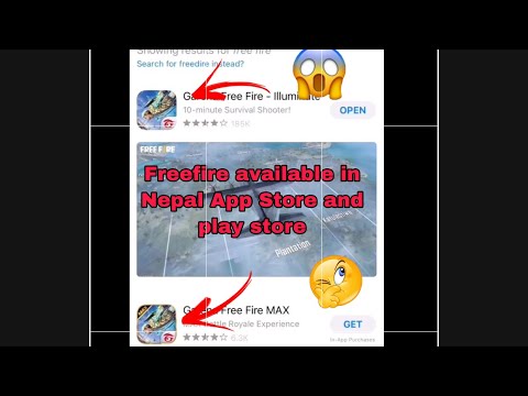 FREE FIRE IS AVAILABLE IN NEPAL PLAYSTORE AND APP STORE