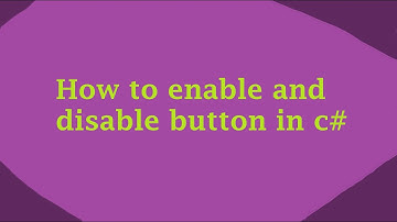Programing for beginners! How to enable/disable button in C# | Windows forms app